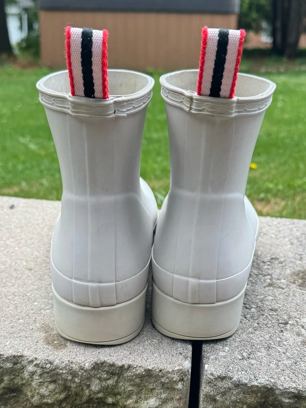 Hunter Play Short Rain Boots Women’s Size 8 Waterproof Gray